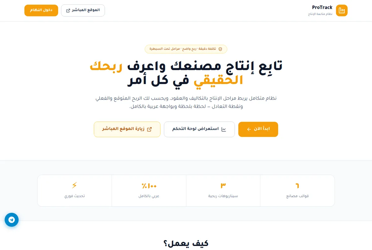ProTrack — Production Against Cost